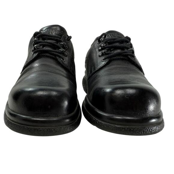 Red Wings Oxford Shoes Men Size 8.5 D Black Low Top Leather Steel Toe Work Shoes - Picture 4 of 11